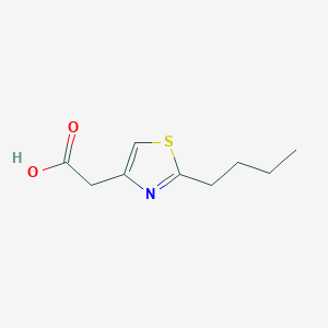 molecular formula C9H13NO2S B2896141 2-(2-Butyl-1,3-thiazol-4-yl)acetic acid CAS No. 1216280-47-5