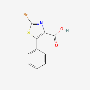 molecular formula C10H6BrNO2S B2896145 2-溴-5-苯基-1,3-噻唑-4-羧酸 CAS No. 1019704-99-4