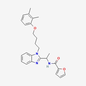N-({1-[4-(2,3-dimethylphenoxy)butyl]benzimidazol-2-yl}ethyl)-2-furylcarboxamid e