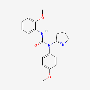 1-(3,4-dihydro-2H-pyrrol-5-yl)-3-(2-methoxyphenyl)-1-(4-methoxyphenyl)urea