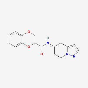 N-(4,5,6,7-tetrahydropyrazolo[1,5-a]pyridin-5-yl)-2,3-dihydrobenzo[b][1,4]dioxine-2-carboxamide