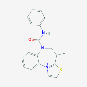 4-methyl-N-phenyl-4,5-dihydro-[1,3]thiazolo[2,3-d][1,5]benzodiazepin-11-ium-6-carboxamide