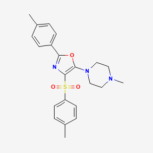 5-(4-Methylpiperazin-1-yl)-2-(p-tolyl)-4-tosyloxazole