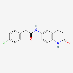 2-(4-chlorophenyl)-N-(2-oxo-1,2,3,4-tetrahydroquinolin-6-yl)acetamide