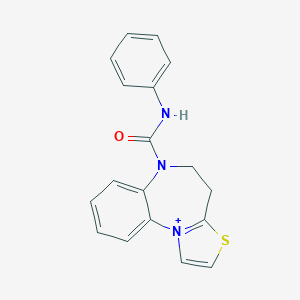 6-(anilinocarbonyl)-4H,5H,6H-[1,3]thiazolo[3,2-a][1,5]benzodiazepin-11-ium