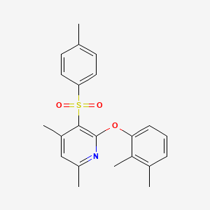 2-(2,3-Dimethylphenoxy)-4,6-dimethyl-3-[(4-methylphenyl)sulfonyl]pyridine