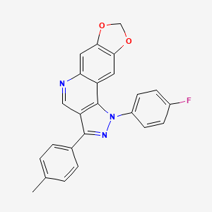 1-(4-fluorophenyl)-3-(p-tolyl)-1H-[1,3]dioxolo[4,5-g]pyrazolo[4,3-c]quinoline