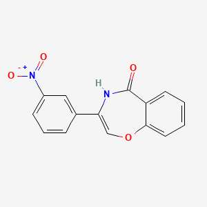 molecular formula C15H10N2O4 B2896210 3-(3-nitrophenyl)-1,4-benzoxazepin-5(4H)-one CAS No. 866050-58-0