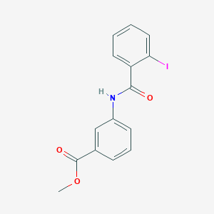 molecular formula C15H12INO3 B2896219 3-(2-碘苯甲酰氨基)苯甲酸甲酯 CAS No. 932217-65-7