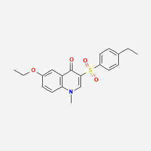 molecular formula C20H21NO4S B2896220 6-乙氧基-3-(4-乙基苯磺酰基)-1-甲基-1,4-二氢喹啉-4-酮 CAS No. 899214-04-1