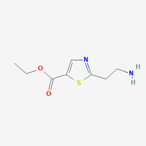 molecular formula C8H12N2O2S B2896222 Ethyl 2-(2-aminoethyl)-1,3-thiazole-5-carboxylate CAS No. 2112544-10-0