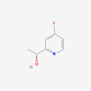 molecular formula C7H8FNO B2896223 (1R)-1-(4-氟吡啶-2-基)乙醇 CAS No. 2227844-13-3