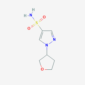 1-(oxolan-3-yl)-1H-pyrazole-4-sulfonamide