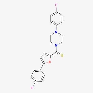 (5-(4-Fluorophenyl)furan-2-yl)(4-(4-fluorophenyl)piperazin-1-yl)methanethione