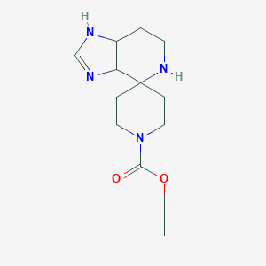 molecular formula C15H24N4O2 B2896232 Tert-butyl 3,5,6,7-tetrahydrospiro[imidazo[4,5-c]pyridine-4,4'-piperidine]-1'-carboxylate CAS No. 1443978-00-4