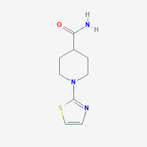 molecular formula C9H13N3OS B2896240 1-(1,3-Thiazol-2-yl)piperidine-4-carboxamide CAS No. 2327189-08-0