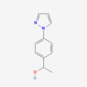 molecular formula C11H12N2O B2896244 1-[4-(1H-pyrazol-1-yl)phenyl]ethan-1-ol CAS No. 956806-16-9