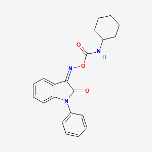 3-({[(cyclohexylamino)carbonyl]oxy}imino)-1-phenyl-1H-indol-2-one