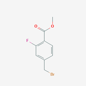 molecular formula C9H8BrFO2 B2896267 4-(溴甲基)-2-氟苯甲酸甲酯 CAS No. 85070-57-1
