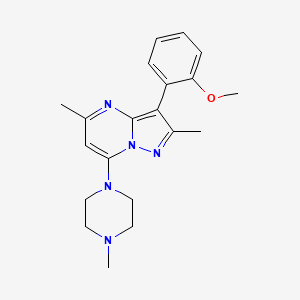 3-(2-Methoxyphenyl)-2,5-dimethyl-7-(4-methylpiperazin-1-yl)pyrazolo[1,5-a]pyrimidine