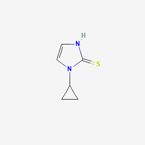 molecular formula C6H8N2S B2896280 1-cyclopropyl-1H-imidazole-2-thiol CAS No. 923156-13-2