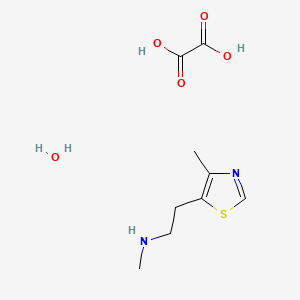 molecular formula C9H16N2O5S B2896281 Methyl-[2-(4-methyl-thiazol-5-yl)-ethyl]-amine CAS No. 55496-62-3