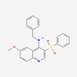 N-benzyl-6-methoxy-3-(phenylsulfonyl)quinolin-4-amine