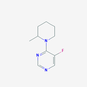 molecular formula C10H14FN3 B2896294 5-氟-4-(2-甲基哌啶-1-基)嘧啶 CAS No. 2195816-00-1