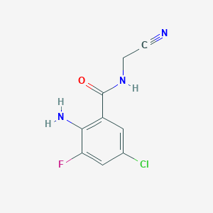 2-amino-5-chloro-N-(cyanomethyl)-3-fluorobenzamide