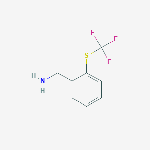 molecular formula C8H8F3NS B2896302 2-(三氟甲硫基)苄胺 CAS No. 236736-24-6