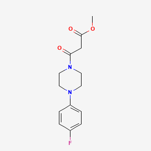 Methyl 3-[4-(4-fluorophenyl)piperazino]-3-oxopropanoate