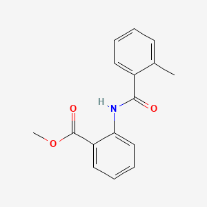molecular formula C16H15NO3 B2896323 Methyl 2-[(2-methylbenzoyl)amino]benzoate CAS No. 75541-66-1