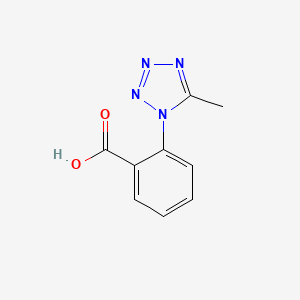 molecular formula C9H8N4O2 B2896326 2-(5-methyl-1H-tetrazol-1-yl)benzoic acid CAS No. 72470-51-0