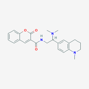 N-(2-(dimethylamino)-2-(1-methyl-1,2,3,4-tetrahydroquinolin-6-yl)ethyl)-2-oxo-2H-chromene-3-carboxamide