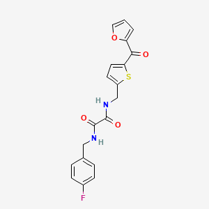 N1-(4-fluorobenzyl)-N2-((5-(furan-2-carbonyl)thiophen-2-yl)methyl)oxalamide