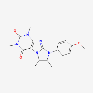 8-(4-methoxyphenyl)-1,3,6,7-tetramethyl-1H-imidazo[2,1-f]purine-2,4(3H,8H)-dione