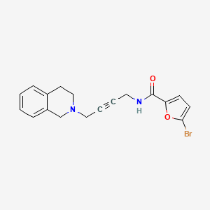 molecular formula C18H17BrN2O2 B2896348 5-bromo-N-(4-(3,4-dihydroisoquinolin-2(1H)-yl)but-2-yn-1-yl)furan-2-carboxamide CAS No. 1351645-88-9