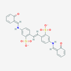5-[[(Z)-(6-oxocyclohexa-2,4-dien-1-ylidene)methyl]amino]-2-[(E)-2-[4-[[(E)-(6-oxocyclohexa-2,4-dien-1-ylidene)methyl]amino]-2-sulfonatophenyl]ethenyl]benzenesulfonate