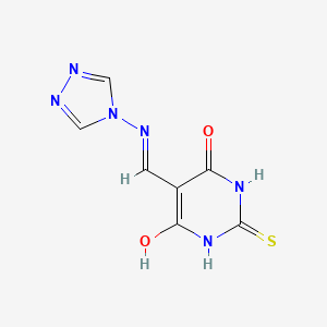 2-thioxo-5-[(4H-1,2,4-triazol-4-ylamino)methylidene]dihydropyrimidine-4,6(1H,5H)-dione