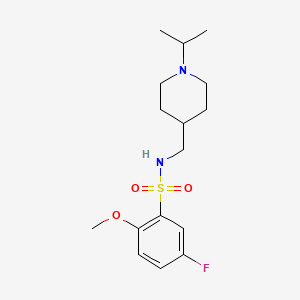 5-fluoro-N-((1-isopropylpiperidin-4-yl)methyl)-2-methoxybenzenesulfonamide