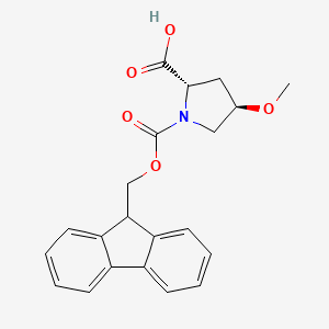 molecular formula C21H21NO5 B2896364 (2S,4R)-1-{[(9H-fluoren-9-yl)methoxy]carbonyl}-4-methoxypyrrolidine-2-carboxylic acid CAS No. 244132-31-8