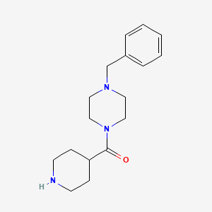 molecular formula C17H25N3O B2896368 1-Benzyl-4-(piperidin-4-ylcarbonyl)piperazine CAS No. 188527-10-8