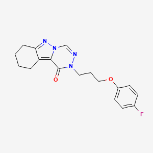 2-(3-(4-fluorophenoxy)propyl)-7,8,9,10-tetrahydro-[1,2,4]triazino[4,5-b]indazol-1(2H)-one