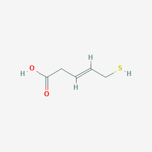 5-Sulfanylpent-3-enoic acid