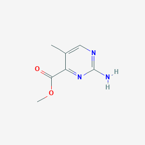 molecular formula C7H9N3O2 B2896375 Methyl 2-amino-5-methylpyrimidine-4-carboxylate CAS No. 2091964-93-9