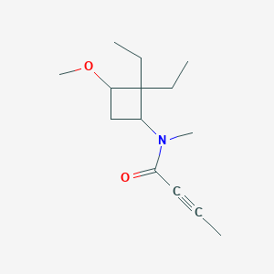 N-(2,2-Diethyl-3-methoxycyclobutyl)-N-methylbut-2-ynamide