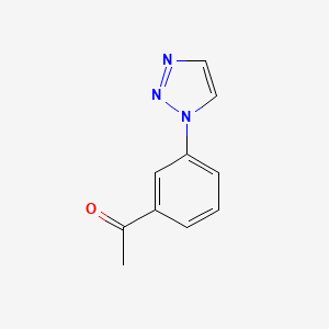 molecular formula C10H9N3O B2896381 1-[3-(1H-1,2,3-triazol-1-yl)phenyl]ethan-1-one CAS No. 85862-97-1