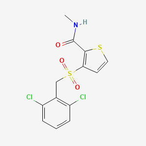 3-[(2,6-dichlorobenzyl)sulfonyl]-N-methyl-2-thiophenecarboxamide