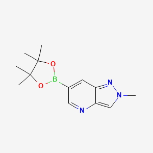 2-methyl-6-(tetramethyl-1,3,2-dioxaborolan-2-yl)-2H-pyrazolo[4,3-b]pyridine