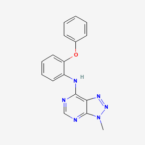 3-methyl-N-(2-phenoxyphenyl)-3H-[1,2,3]triazolo[4,5-d]pyrimidin-7-amine